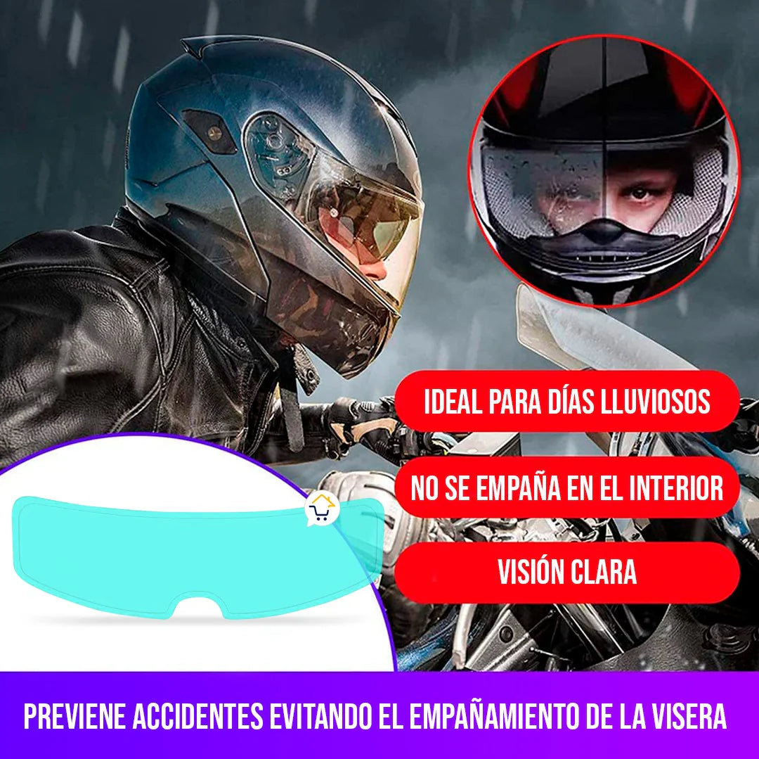 VISOR ANTI LLUVIA & ANTI EMPAÑANTE PARA CASCO