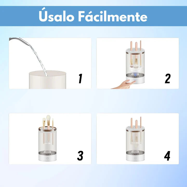 MakeUpPure™ – Brochas limpias en segundos