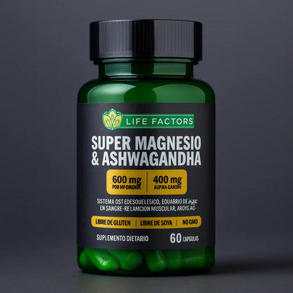 CelluGone™ - SÚPER MAGNESIO & ASHWAGANDHA 60 Cap 400mg