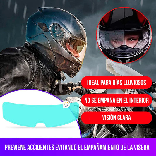 VISOR ANTI LLUVIA & ANTI EMPAÑANTE PARA CASCO